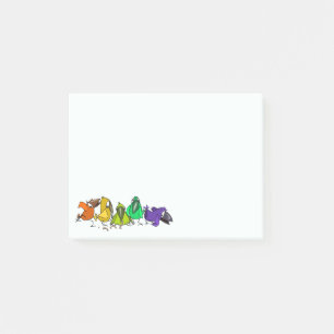 Farbenfrohe Vögel Funny Post it Notes Post-it Klebezettel