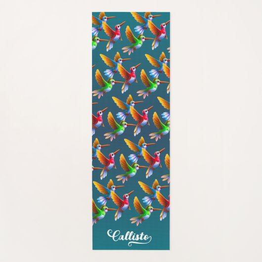 Farbenfrohe Vögel im Flug Yogamatte (Vorderseite)