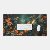 Farbenfrohe Vögel im Garten Schreibtischunterlage (Tastatur & Maus)