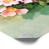 Farbenfrohe Vögel im Springtime-Poster Poster (Ecke)