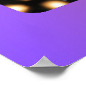 Farbenfrohe Vögel in einer Weihnachts-Himmelsfeier Poster (Ecke)