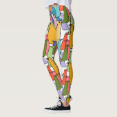 Farbenfrohe Vögel Leggings (Links)