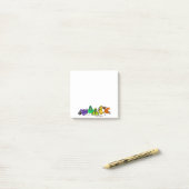 Farbenfrohe Vögel Lustige Post-it-Notizen Post-it Klebezettel (Auf Schreibtisch)