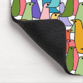 Farbenfrohe Vögel Mousepad (Ecke)