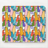 Farbenfrohe Vögel Mousepad (Vorne)
