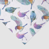 Farbenfrohe Vögel Seidenpapier (Ausschnitt)