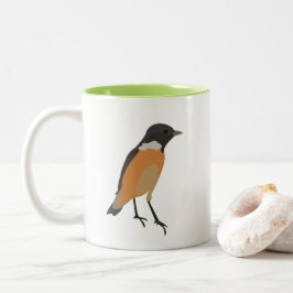 Farbenfrohe Vögel Songbird Zweifarbige Tasse