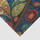 Farbenfrohe Vogeldekoupage Seidenpapier (Detail)