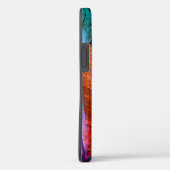 Farbenfrohe Vogelfedern Peacock Case-Mate iPhone Hülle (Rückseite / Rechts)