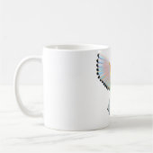 Farbenfrohe Vogelfliege Tasse (Links)