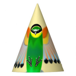 Farbenfrohe Vogelflüge Partyhütchen