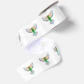 Farbenfrohe Vogelflüge Satinband (Rückseite)