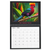 Farbenfrohe Vogelkalender Kalender (Mär 2026)