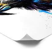 farbenfrohe Vogelkunst Poster (Ecke)