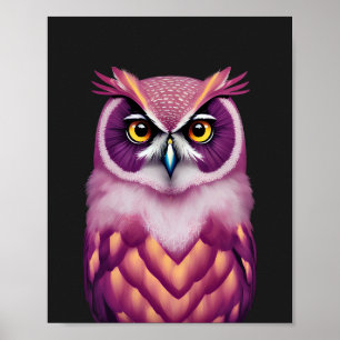Farbenfrohe Vogelkunst Poster
