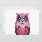 Farbenfrohe Vogelkunst Save The Date (Vorderseite)