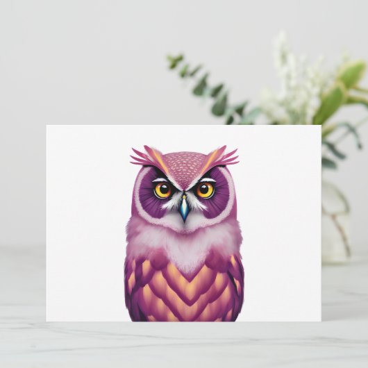 Farbenfrohe Vogelkunst Save The Date (Stehend Vorderseite)