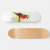Farbenfrohe Vogelkunst Skateboard (Horizontal)