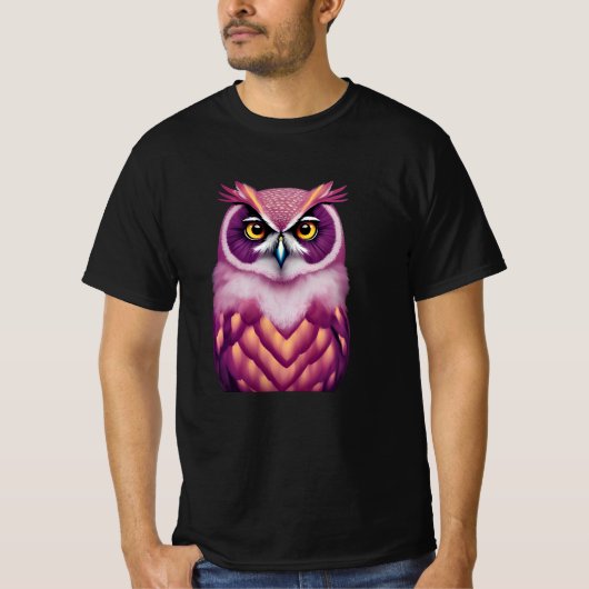 Farbenfrohe Vogelkunst T-Shirt (Vorderseite)