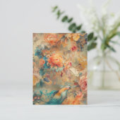 Farbenfrohe Vogelpostkarte Postkarte (Stehend Vorderseite)