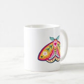 Farbenfrohe Volkskunst Modedesign Kaffeemaschine T Kaffeetasse (VorderseiteRechts)