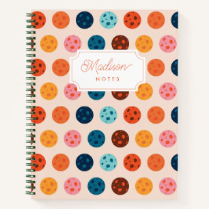 Farbenfrohe Vollmond-Illustrationen in orange und Notizblock