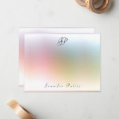 Farbenfrohe Vorlage für die Kalligraphie (Vorderseite/Rückseite Beispiel)