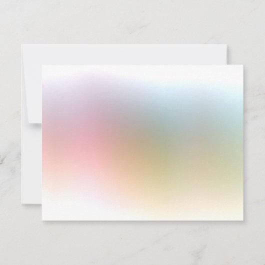 Farbenfrohe Vorlage für Monogramm, modern (Rückseite)