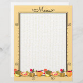 Farbenfrohe Vorspeise Dinner Menü Catering Letters (Vorne/Hinten)