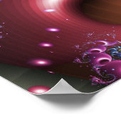 Farbenfrohe Vortex Spiral Poster (Ecke)