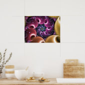 Farbenfrohe Vortex Spiral Poster (Küche)