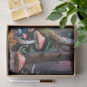 Farbenfrohe Wald Pilz Art I Seidenpapier (Geschenk)