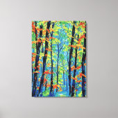 Farbenfrohe Wälder Leinwanddruck (Vorderseite)