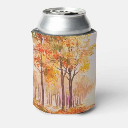 Farbenfrohe Waldlandschaft im Herbst Dosenkühler (Kanne Rückseite)