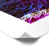 Farbenfrohe Waldwinterlandschaft Poster (Ecke)