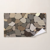 Farbenfrohe Wand Stones Muster Badhandtuch Set (Handtuch)