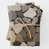 Farbenfrohe Wand Stones Muster Geschenkpapier Set (Beispiel)