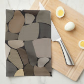 Farbenfrohe Wand Stones Muster Geschirrtuch (Viertel Falte)