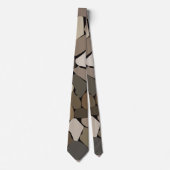 Farbenfrohe Wand Stones Muster Krawatte (Vorderseite)