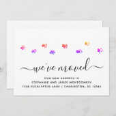 Farbenfrohe Wanderpfähle - Ankündigungskarte Ankündigung (Vorne/Hinten)