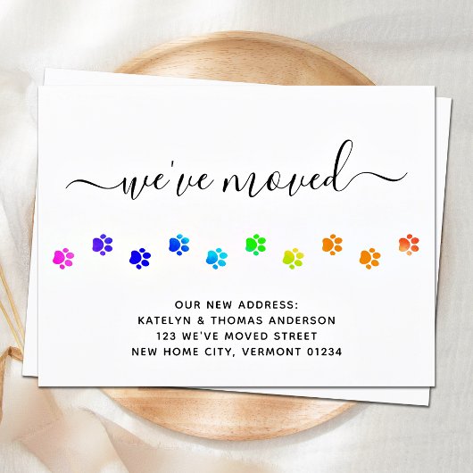 Farbenfrohe Wanderpfähle Personalisiert bewegen Ankündigungspostkarte