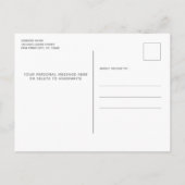 Farbenfrohe Wanderpfähle Personalisiert bewegen Ankündigungspostkarte (Rückseite)