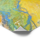 Farbenfrohe Wanderung Abbildung Poster (Ecke)