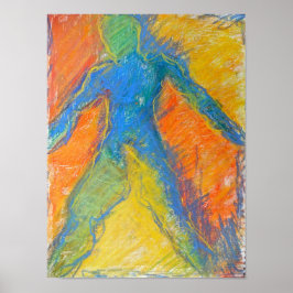 Farbenfrohe Wanderung Abbildung Poster