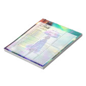 Farbenfrohe Wanderung in den Regenplannerblättern Notizblock (Rotiert)