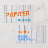 farbenfrohe Wandmalerkarte Visitenkarte (Vorne/Hinten)