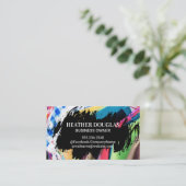 Farbenfrohe Wardrobes Visitenkarte (Stehend Vorderseite)