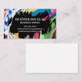 Farbenfrohe Wardrobes Visitenkarte (Vorne/Hinten)