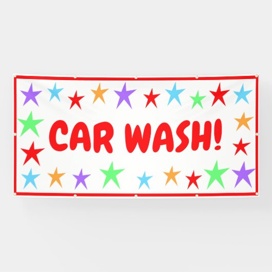 Farbenfrohe Wash-Banner Banner (Horizontal)