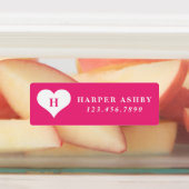 Farbenfrohe, wasserdichte Bezeichnung des Herzens Etiketten (Befestigt)